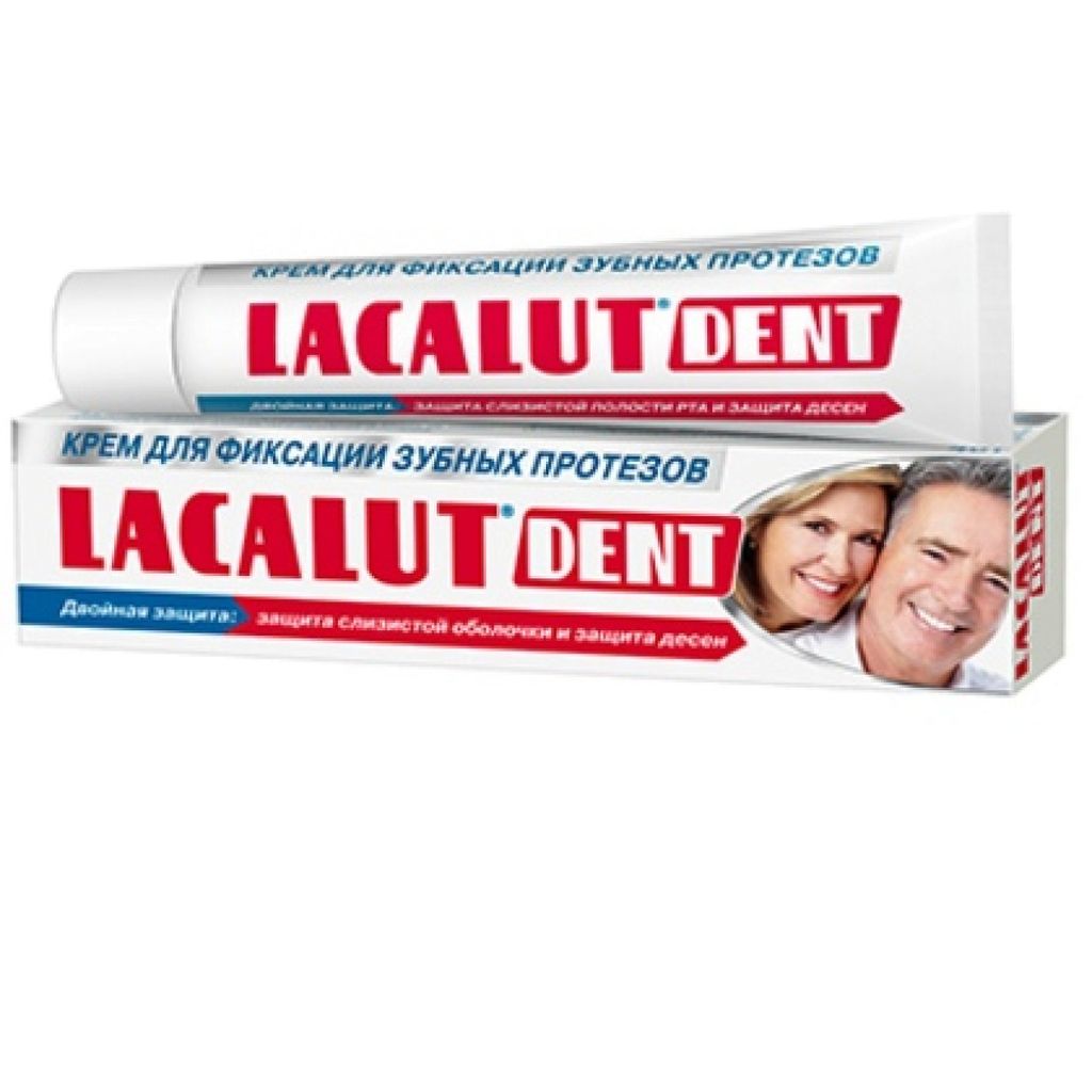 фото упаковки Lacalut Dent крем для зубных протезов